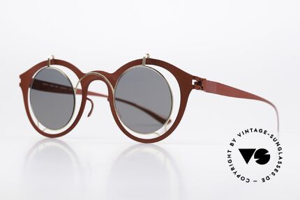 Mykita Bradfield Getragen von Elton John, spektakuläre Damen-Sonnenbrille; leicht verspiegelt, Passend für Damen