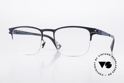 Mykita Lothar Herrenbrille Eckig Silver Navy Details