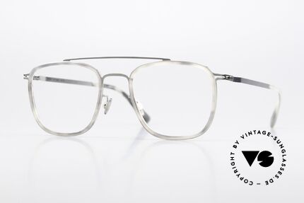 Mykita Hanno Eckige Brille Grey Havana Details