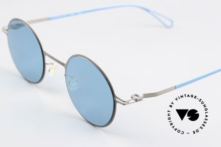Mykita Brenda Design Bernhard Willhelm, unique Farbcode 813: 'Grey / POW10 Turquoise Solid', Passend für Herren und Damen