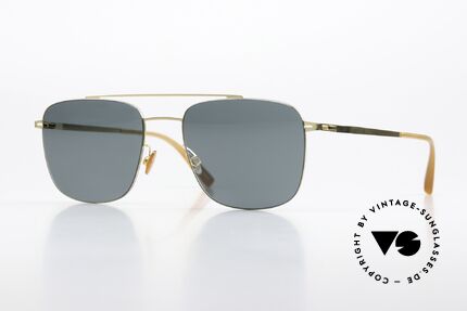 Mykita Yuuto Eckige Sonnenbrille Gold Details