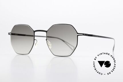 Mykita Walsh Bernhard Willhelm Design, eine minimalistisch-achteckige Sonnenbrille; unisex, Passend für Herren und Damen
