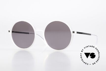 Mykita Anana Weibliche Runde Sonnenbrille Details