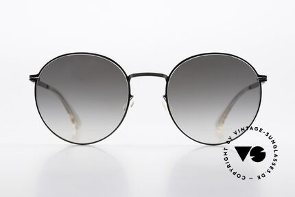 Mykita Studio 7.4 Unisex Panto Sonnenbrille, Farbcode 232: Shiny Graphite / Grey Gradient Lens, Passend für Herren und Damen
