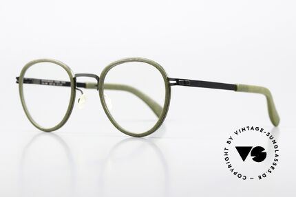 Mykita Mylon Palm Brille Khaki / Shiny Graphite, 'made in Germany' Designer-Brille für Kenner, Passend für Herren und Damen