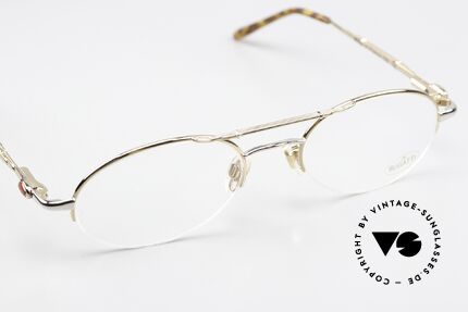 Bugatti 10594 90er Brille Mit Nylor Faden, Gläser werden durch einen Nylorfaden gehalten, Passend für Herren