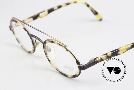 Davidoff 305 Ovale Herrenbrille 1990er, Gentleman-Brille: stilvoll, elegant & zudem sehr selten, Passend für Herren