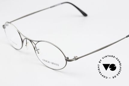 Giorgio Armani 229 AR5027 Veredelte Neuauflage Titan, öst. Komponist Franz Schubert trug diese Form um 1820, Passend für Herren und Damen
