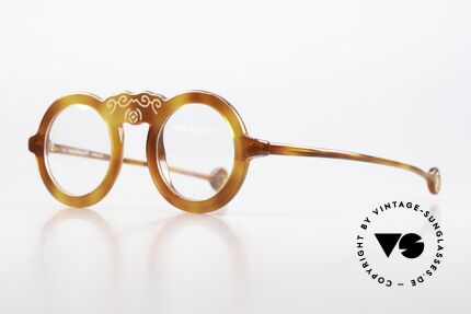 Laura Biagiotti V93 Shangai True Vintage Brille 70er, einzigartig schickes Rahmenmuster; wirklich unique, Passend für Damen