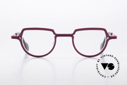 Theo Belgium Rope Interessante Designerbrille, die Gläser sind hier sehr einfallsreich eingefasst, Passend für Damen