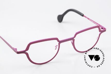 Theo Belgium Rope Interessante Designerbrille, ungetragen (wie alle unsere vintage Theo Brillen), Passend für Damen