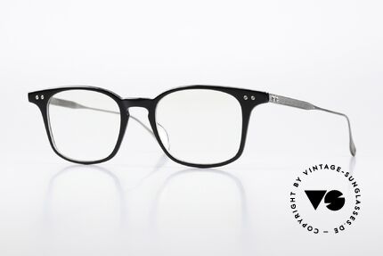 DITA Buckeye Designerbrille Schwarz Silber Details