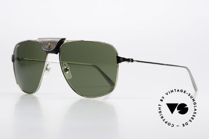 Cartier Santos De Cartier Aviatorbrille Ruthenium, orig. Katalog-Bezeichnung: CT0037S, col. 003, Passend für Herren