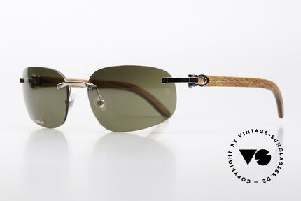 Cartier Spano Luxus Sonnenbrille Aus Holz, eine Kombination aus Qualität, Luxus & Individualität, Passend für Herren