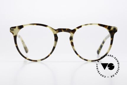Mykita Alfur Panto Brille Tolles Muster, toller Farbcode 974: Chocolate Chips / Glossy Gold, Passend für Herren und Damen