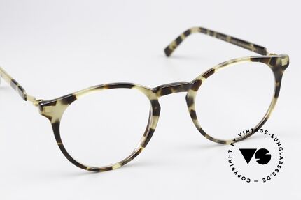 Mykita Alfur Panto Brille Tolles Muster, ungetragenes Exemplar von 2014 mit Etui von Mykita, Passend für Herren und Damen