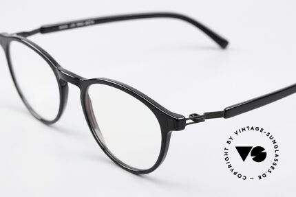 Mykita Toruk Panto Brille Schwarz Unisex, Azetat-Front mit charakteristischen Mykita-Bügeln!, Passend für Herren und Damen