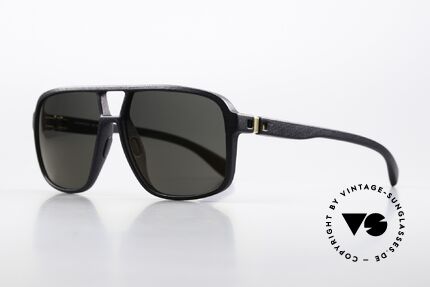 Mykita Mylon Air Designersonnenbrille Herren, Farbcode 301 = 'Pitch Black / Palegold Flash', Passend für Herren