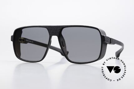 Mykita Mylon Daggoo Pitch Black Gunmetal Flash, Mykita Mylon Sonnenbrille eckig; DAGGOO, Passend für Herren