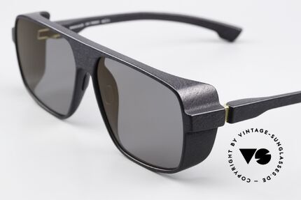 Mykita Mylon Daggoo Pitch Black Gunmetal Flash, leicht gunmetal-verspiegelte Gläser von ZEISS, Passend für Herren