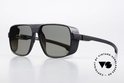 Mykita Mylon Daggoo Pitch Black Lightgold Flash, Farbcode 301 = Pitch Black / Gunmetal Flash, Passend für Herren
