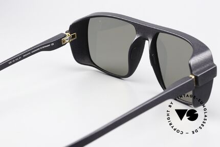 Mykita Mylon Daggoo Pitch Black Lightgold Flash, Qualitäts-Fassung ist auch beliebig verglasbar, Passend für Herren