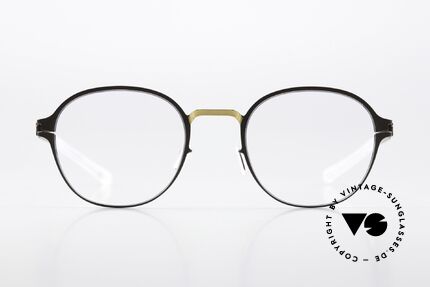 Mykita Gerrit Panto Unisexbrille Gold Terra, Brille der Decades-Kollektion (2014 - 2016 gefertigt), Passend für Herren und Damen