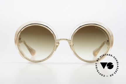 DITA Micro-Round Runde Damensonnenbrille, glamouröse Damen-Sonnenbrille in Spitzenqualität, Passend für Damen