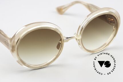 DITA Micro-Round Runde Damensonnenbrille, mit sehr edlen Verlaufsgläsern für 100 % UV Protection, Passend für Damen