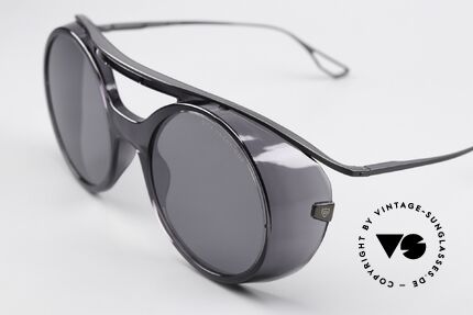 DITA Nacht One Steampunk Designerbrille, graue, entspiegelte Sonnengläser; 100% UV Protection, Passend für Herren und Damen
