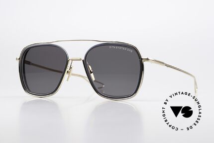 DITA System One Luxusbrille Nachtschwarz Details