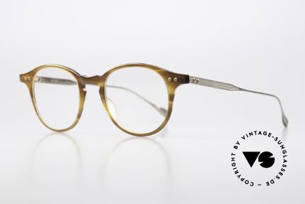 DITA Ash Panto Designerbrille 47mm, edles, klassisches Panto-Modell in 'amber' und 'gold', Passend für Herren und Damen