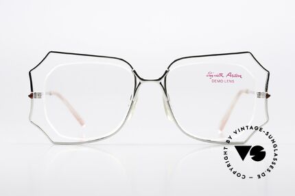 Elizabeth Arden 357 Zauberhafte Damenbrille 70's, Modell 357 SHURON, Größe 50/16 in silber und rot, Passend für Damen