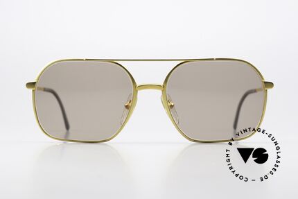 Christian Dior 2364 80er Herrenbrille Titanium, vergoldete Titanium-Fassung (matt GELB-GOLD), Passend für Herren