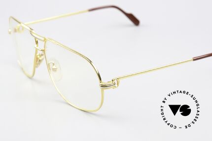 Cartier Tank - L Luxus Designer Brille 1988, 22kt vergoldete Fassung (wie alle alten Cartier Brillen), Passend für Herren