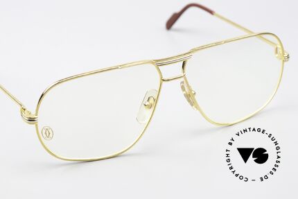 Cartier Tank - L Luxus Designer Brille 1988, ungetragen mit OVP (selten in diesem Zustand zu finden), Passend für Herren