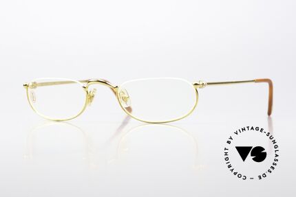 Cartier Demi Lune 2000 - M Unisex Lesebrille Vergoldet Details