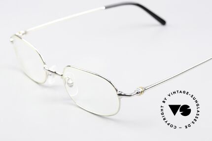 Cartier Orfy - M 90er Brille Platin Plattiert, platin-plattierte Metall-Fassung in Größe 50-21, 140, Passend für Herren und Damen