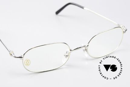 Cartier Orfy - M 90er Brille Platin Plattiert, 2nd Modell im neuwertigen Zustand mit Cartier Box, Passend für Herren und Damen