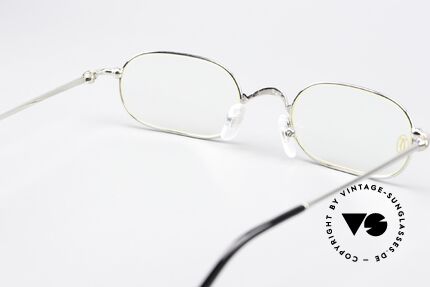 Cartier Orfy - M 90er Brille Platin Plattiert, KEIN RETRO, sondern ein kostbares altes ORIGINAL!, Passend für Herren und Damen