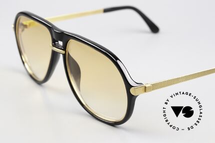 Dunhill 6085 Gentleman Aviator Brille 1988, vergoldet & Barley Verfahren (winzige Facetten); 58-16, Passend für Herren