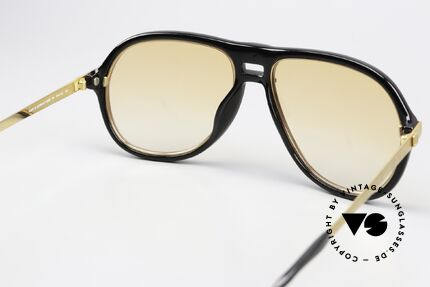 Dunhill 6085 Gentleman Aviator Brille 1988, edle Sonnengläser in orange-Verlauf; auch abends tragbar, Passend für Herren