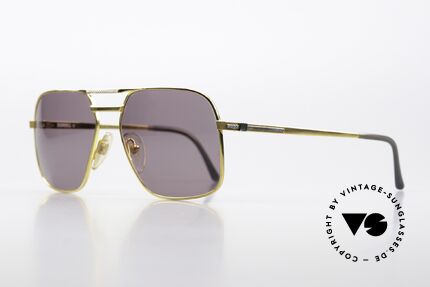 Dunhill 6050 Luxus Sonnenbrille Von 1988, leichte Titanium-Fassung; zudem 24kt hartvergoldet, Passend für Herren