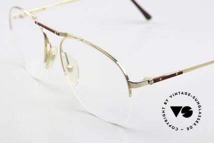 Dunhill 6022 Edle Herrenbrille Von 1984, zudem halb-rahmenlose Fassung (leicht und komfortabel), Passend für Herren