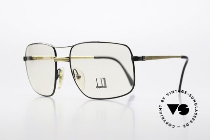 Dunhill 6048 Vergoldete Brille Von 1987, Federgelenke, die sich der Gesichtsform anpassen, Passend für Herren