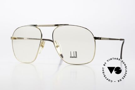 Dunhill 6046 Vergoldete Brille Von 1987 Details
