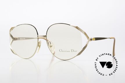 Christian Dior 2387 Vergoldet Pfirsichfarben 80s Details