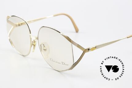 Christian Dior 2387 Vergoldet Pfirsichfarben 80s, ungetragen (wie alle unsere Dior Designer-Stücke), Passend für Damen