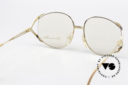 Christian Dior 2387 Vergoldet Pfirsichfarben 80s, diese Rarität ist beliebig verglasbar, Größe 58-16, Passend für Damen