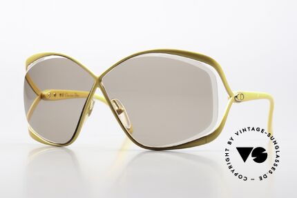 Christian Dior 2056 80er Damenbrille Sonnengelb Details